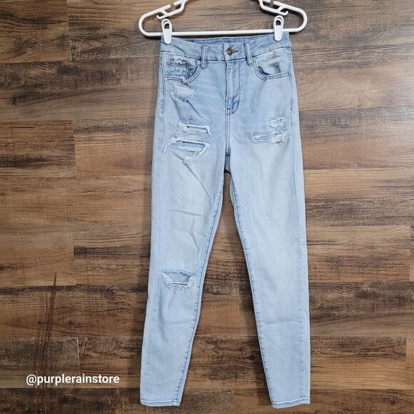 American Eagle Jeans 4 R Jegging Curvy Super Hi Rise Next Level Stretch - Picture 1 of 12
